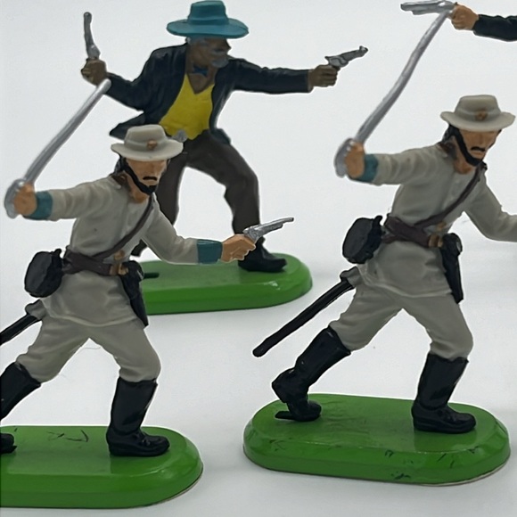 Britain's LTD DEETAIL Confederate Figurines Lot (10 Figurine Pieces) - Picture 15 of 16